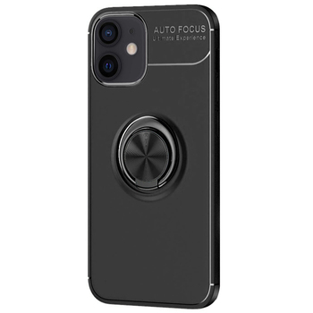 Microsonic Apple iPhone 11 Kılıf Kickstand Ring Holder Siyah