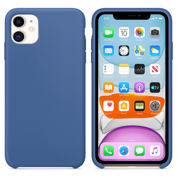 Microsonic Apple iPhone 11 Kılıf Liquid Lansman Silikon Çini Mavisi Microsonic Apple iPhone 11 Kılıf Liquid Lansman Silikon Çini Mavisi