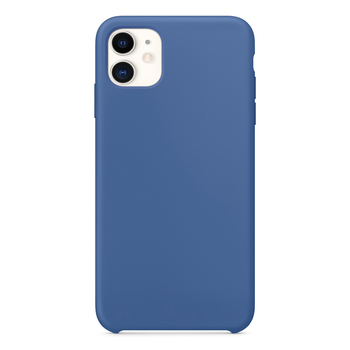 Microsonic Apple iPhone 11 Kılıf Liquid Lansman Silikon Çini Mavisi