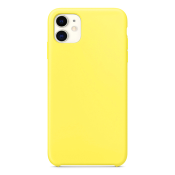 Microsonic Apple iPhone 11 Kılıf Liquid Lansman Silikon Güneş Sarısı