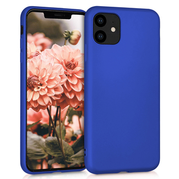 Microsonic Apple iPhone 11 Kılıf Matte Silicone Mavi