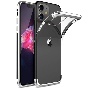 Microsonic Apple iPhone 11 Kılıf Skyfall Transparent Clear Gümüş