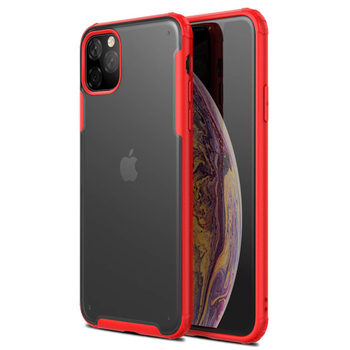Microsonic Apple iPhone 11 Pro Kılıf Frosted Frame Kırmızı