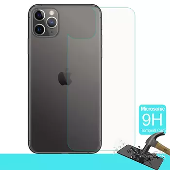 Microsonic Apple iPhone 11 Pro Max (6.5'') Arka Temperli Cam Ekran Koruyucu
