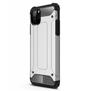 Microsonic Apple iPhone 11 Pro Max (6.5'') Kılıf Rugged Armor Gümüş