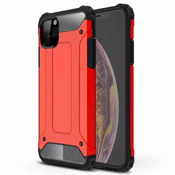 Microsonic Apple iPhone 11 Pro Max (6.5'') Kılıf Rugged Armor Kırmızı