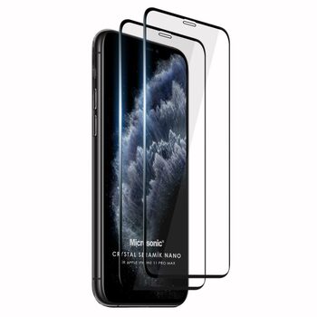 Microsonic Apple iPhone 11 Pro Max Crystal Seramik Nano Ekran Koruyucu Siyah (2 Adet)
