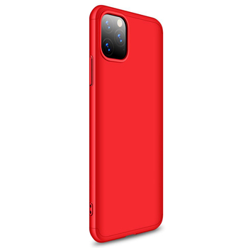 Microsonic Apple iPhone 11 Pro Max Kılıf Double Dip 360 Protective AYS Kırmızı