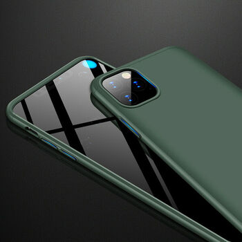 Microsonic Apple iPhone 11 Pro Max Kılıf Double Dip 360 Protective AYS Yeşil