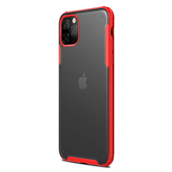 Microsonic Apple iPhone 11 Pro Max Kılıf Frosted Frame Kırmızı