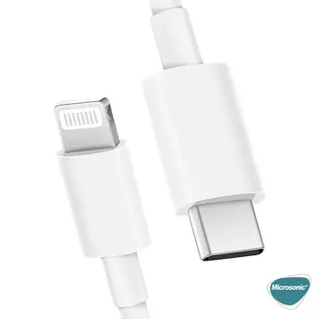 Microsonic Apple iPhone 11 Pro Max Lightning To Type-C 2 in 1 Şarj Seti