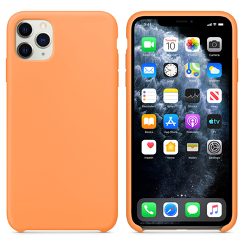 Microsonic Apple iPhone 11 Pro Max Kılıf Liquid Lansman Silikon Papaya