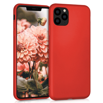 Microsonic Apple iPhone 11 Pro Max Kılıf Matte Silicone Kırmızı Microsonic Apple iPhone 11 Pro Max Kılıf Matte Silicone Kırmızı