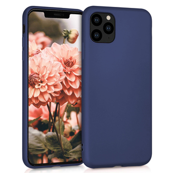 Microsonic Apple iPhone 11 Pro Max Kılıf Matte Silicone Lacivert Microsonic Apple iPhone 11 Pro Max Kılıf Matte Silicone Lacivert