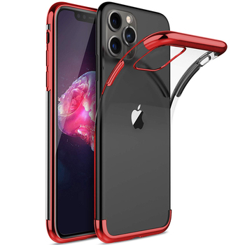 Microsonic Apple iPhone 11 Pro Max Kılıf Skyfall Transparent Clear Kırmızı Microsonic Apple iPhone 11 Pro Max Kılıf Skyfall Transparent Clear Kırmızı