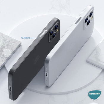 Microsonic Apple iPhone 11 Pro Max Kılıf Peipe Matte Silicone Beyaz