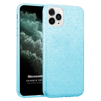 Microsonic Apple iPhone 11 Pro Max Kılıf Sparkle Shiny Mavi
