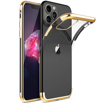 Microsonic Apple iPhone 11 Pro Kılıf Skyfall Transparent Clear Gold