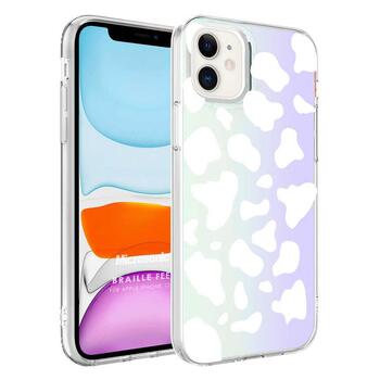 Microsonic Apple iPhone 12 Braille Feel Desenli Kılıf Cow Microsonic Apple iPhone 12 Braille Feel Desenli Kılıf Cow