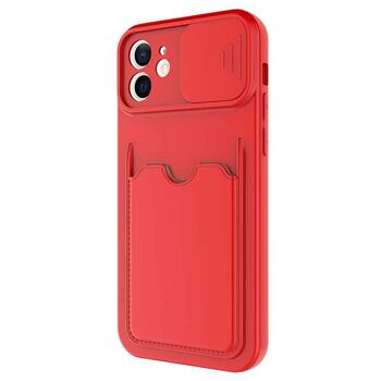 Microsonic Apple iPhone 12 Kılıf Inside Card Slot Kırmızı