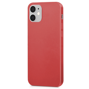 Microsonic Apple iPhone 12 Kılıf Matte Silicone Kırmızı