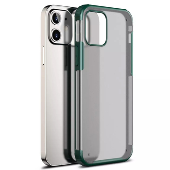 Microsonic Apple iPhone 12 Mini Kılıf Frosted Frame Yeşil Microsonic Apple iPhone 12 Mini Kılıf Frosted Frame Yeşil