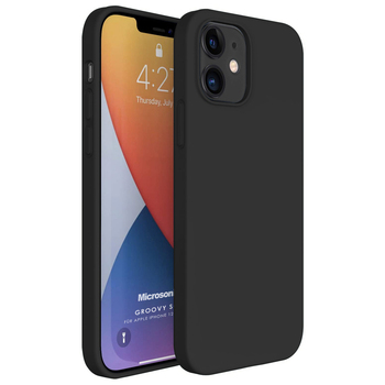 Microsonic Apple iPhone 12 Mini Kılıf Groovy Soft Siyah Microsonic Apple iPhone 12 Mini Kılıf Groovy Soft Siyah