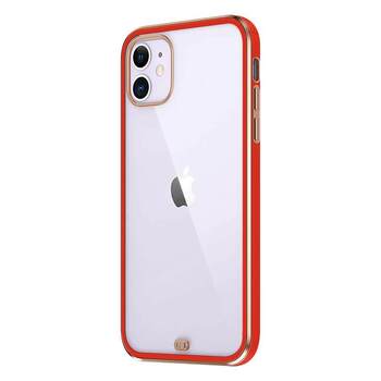 Microsonic Apple iPhone 12 Mini Kılıf Laser Plated Soft Kırmızı