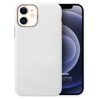 Microsonic Apple iPhone 12 Mini Kılıf Luxury Leather Beyaz Microsonic Apple iPhone 12 Mini Kılıf Luxury Leather Beyaz