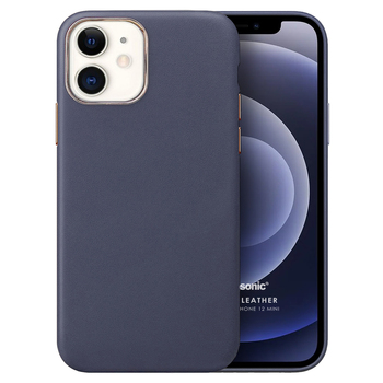 Microsonic Apple iPhone 12 Mini Kılıf Luxury Leather Lacivert Microsonic Apple iPhone 12 Mini Kılıf Luxury Leather Lacivert