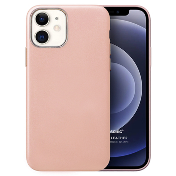 Microsonic Apple iPhone 12 Mini Kılıf Luxury Leather Rose Gold