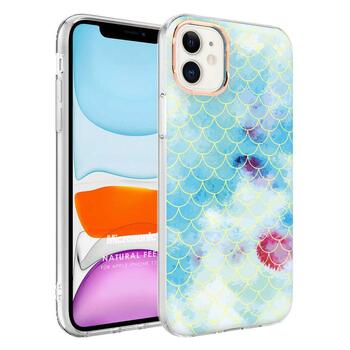 Microsonic Apple iPhone 12 Natural Feel Desenli Kılıf Fish Scale Microsonic Apple iPhone 12 Natural Feel Desenli Kılıf Fish Scale