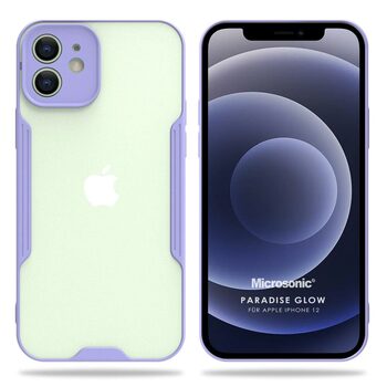 Microsonic Apple iPhone 12 Kılıf Paradise Glow Lila