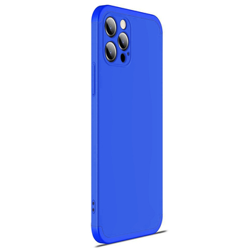 Microsonic Apple iPhone 12 Pro Kılıf Double Dip 360 Protective AYS Mavi