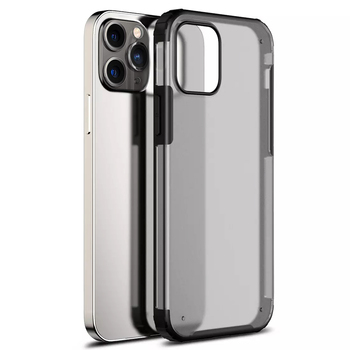 Microsonic Apple iPhone 12 Pro Kılıf Frosted Frame Siyah Microsonic Apple iPhone 12 Pro Kılıf Frosted Frame Siyah