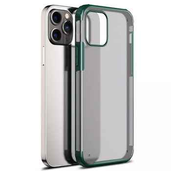 Microsonic Apple iPhone 12 Pro Kılıf Frosted Frame Yeşil Microsonic Apple iPhone 12 Pro Kılıf Frosted Frame Yeşil