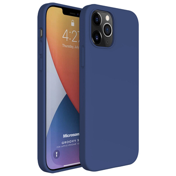 Microsonic Apple iPhone 12 Pro Kılıf Groovy Soft Lacivert Microsonic Apple iPhone 12 Pro Kılıf Groovy Soft Lacivert