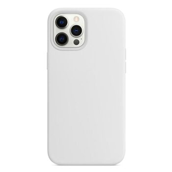 Microsonic Apple iPhone 12 Pro Kılıf Liquid Lansman Silikon Beyaz