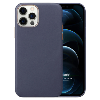 Microsonic Apple iPhone 12 Pro Kılıf Luxury Leather Lacivert Microsonic Apple iPhone 12 Pro Kılıf Luxury Leather Lacivert
