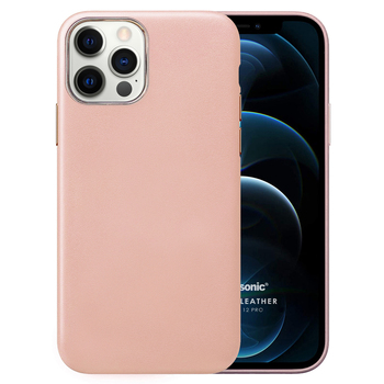 Microsonic Apple iPhone 12 Pro Kılıf Luxury Leather Rose Gold Microsonic Apple iPhone 12 Pro Kılıf Luxury Leather Rose Gold