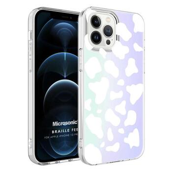 Microsonic Apple iPhone 12 Pro Max Braille Feel Desenli Kılıf Cow Microsonic Apple iPhone 12 Pro Max Braille Feel Desenli Kılıf Cow