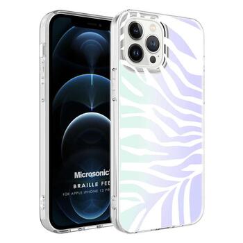 Microsonic Apple iPhone 12 Pro Max Braille Feel Desenli Kılıf Zebra Microsonic Apple iPhone 12 Pro Max Braille Feel Desenli Kılıf Zebra