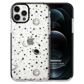 Microsonic Apple iPhone 12 Pro Max Collage Kılıf Planets