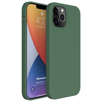 Microsonic Apple iPhone 12 Pro Max Kılıf Groovy Soft Koyu Yeşil Microsonic Apple iPhone 12 Pro Max Kılıf Groovy Soft Koyu Yeşil