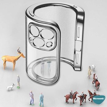 Microsonic Apple iPhone 12 Pro Max Kılıf Square Matte Plating Gümüş