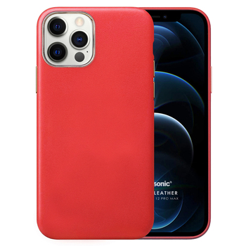 Microsonic Apple iPhone 12 Pro Max Kılıf Luxury Leather Kırmızı Microsonic Apple iPhone 12 Pro Max Kılıf Luxury Leather Kırmızı