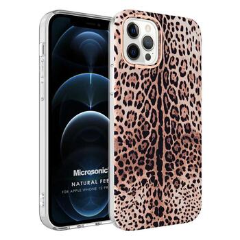 Microsonic Apple iPhone 12 Pro Max Natural Feel Desenli Kılıf Leopard