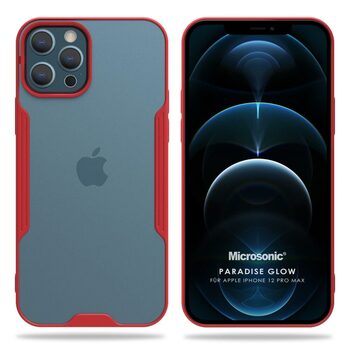 Microsonic Apple iPhone 12 Pro Max Kılıf Paradise Glow Kırmızı