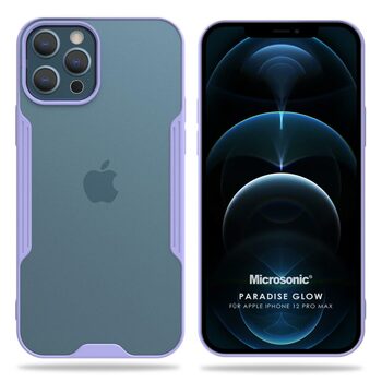 Microsonic Apple iPhone 12 Pro Max Kılıf Paradise Glow Lila