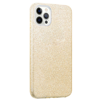 Microsonic Apple iPhone 12 Pro Max Kılıf Sparkle Shiny Gold
